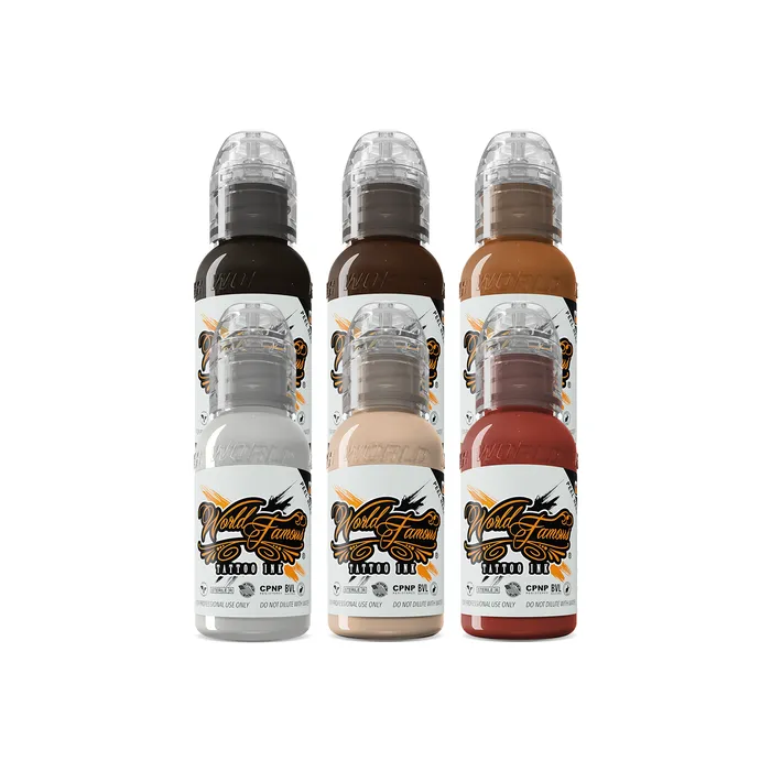 World Famous Anal 6 Color Michele Turco Portrait Set World Famous Tattoo Ink 1oz World Famous Anal 6 Color Michele Turco Portrait Set World Famous Tattoo Ink 1oz