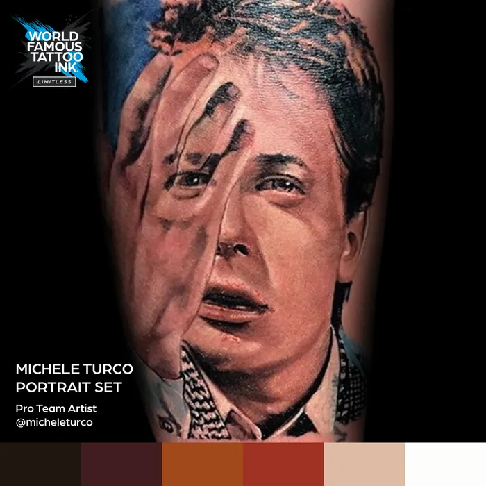 World Famous Anal 6 Color Michele Turco Portrait Set World Famous Tattoo Ink 1oz