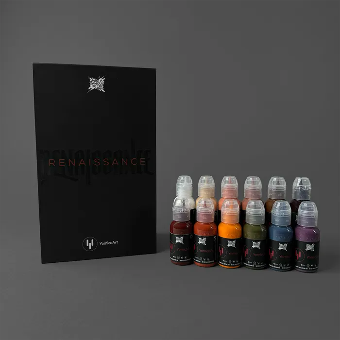 World Famous Anal Yomico Moreno Renaissance Set World Famous Tattoo Ink 1oz