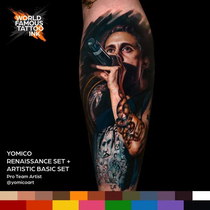 World Famous Anal Yomico Moreno Renaissance Set World Famous Tattoo Ink 1oz