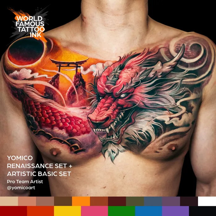 World Famous Anal Yomico Moreno Renaissance Set World Famous Tattoo Ink 1oz