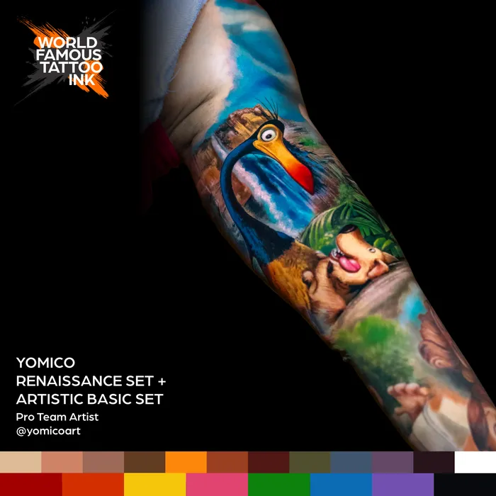 World Famous Anal Yomico Moreno Renaissance Set World Famous Tattoo Ink 1oz