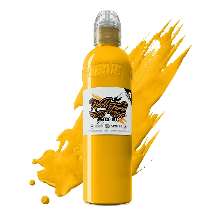 World Famous USA Yellow World Famous Tattoo Ink Pick Size Male Sex Toys