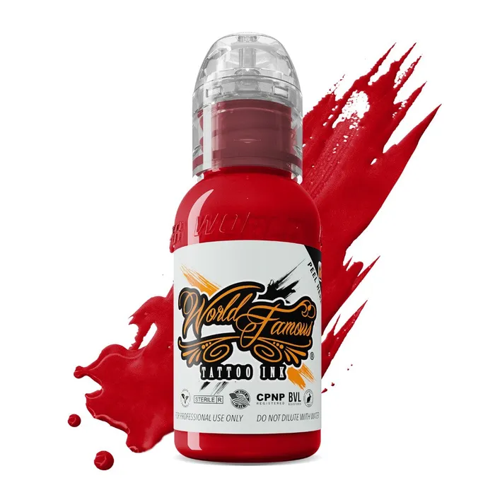 World Famous Vibrators Master Mike Demon Red World Famous Tattoo Ink Pick Size
