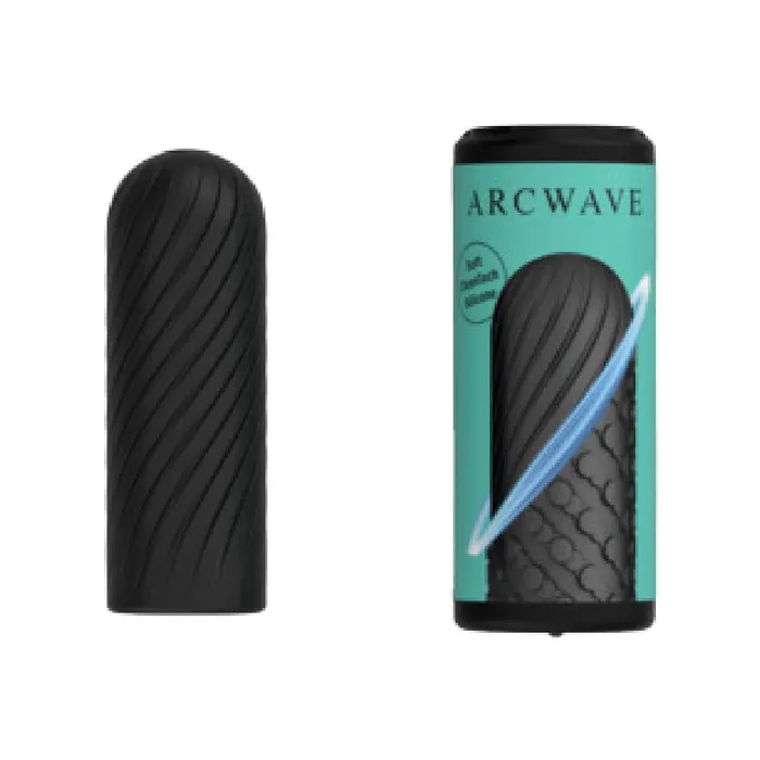 WOW Male Sex Toys Ghost Discreet Reversible Silicone Pocket Stroker Black