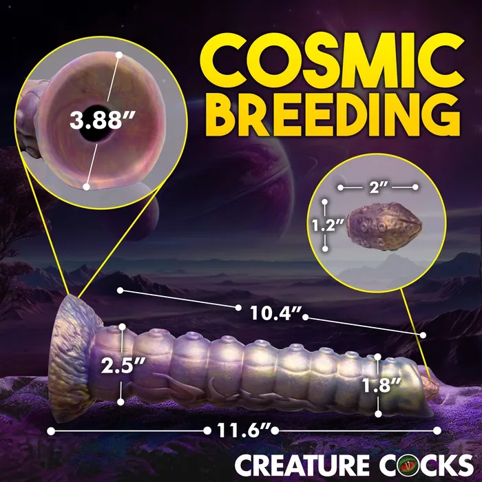 XR Brands Female Sex Toys Deep Invader Tentacle Ovipositor Silicone Fantasy Role Play Dildo With Eggs